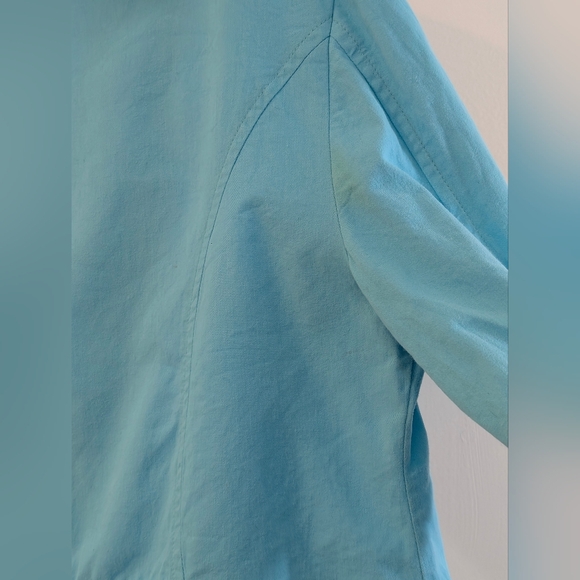 Vintage Resort Cottagecore Pearl Beaded Lace Blazer Jacket XL Coastal Chic - Picture 10 of 10